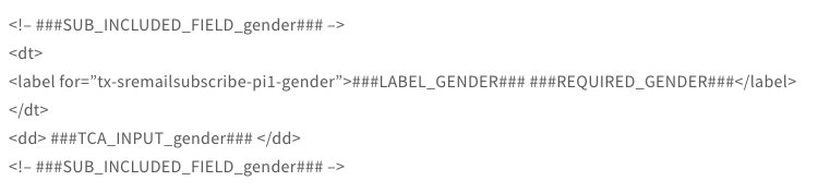 TYPO3 sr_emai_subscirbe Newsletter um Anrede und Gender erweitern