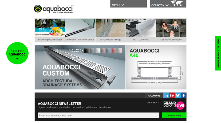 Aquabocci Homepage