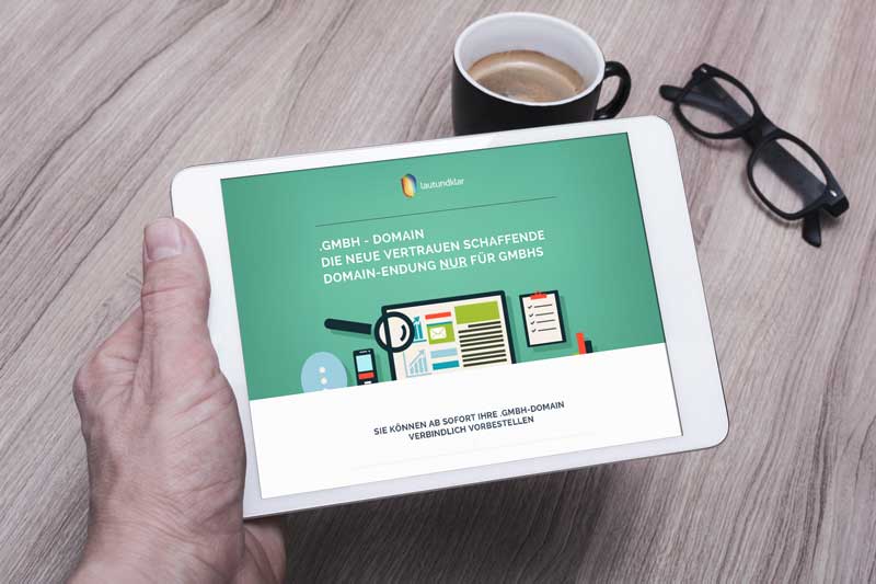 LautundKlar .Gmbh Endung am Tablet