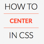 How to center in CSS Typografie