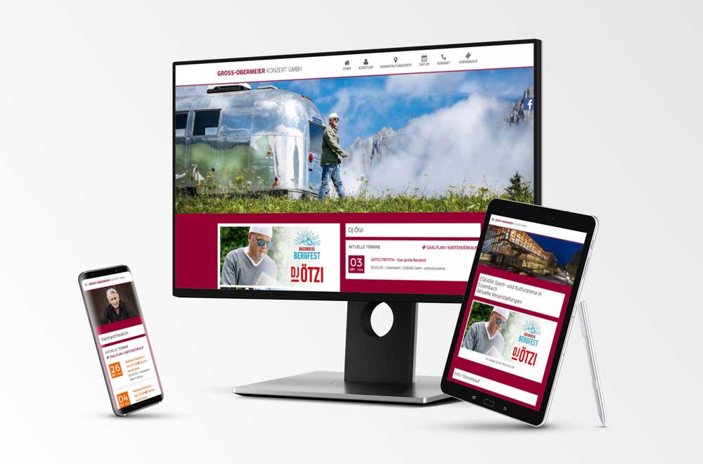 TYPO3 Webseite GO-Konzerte.de