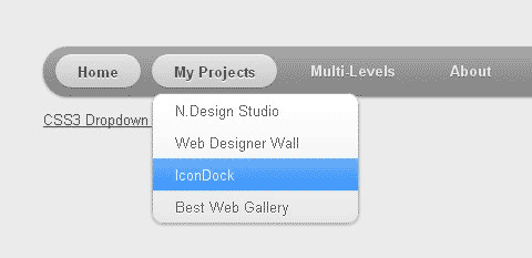 CSS3 Dropdown