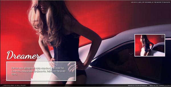 Fullscreen Gallery with thumbnail and tool tip