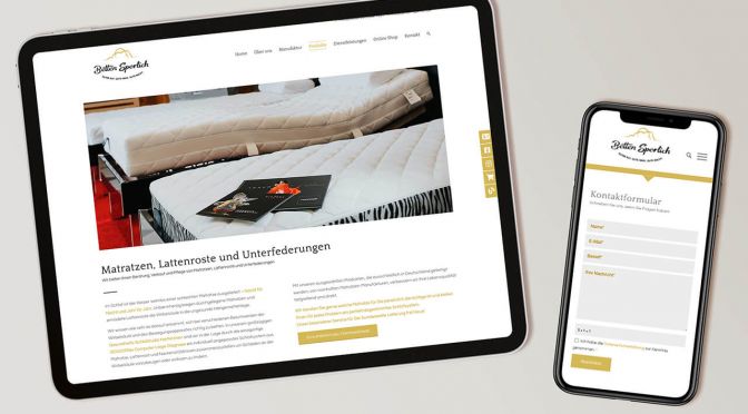 Betten Sperlich | Responsive Website
