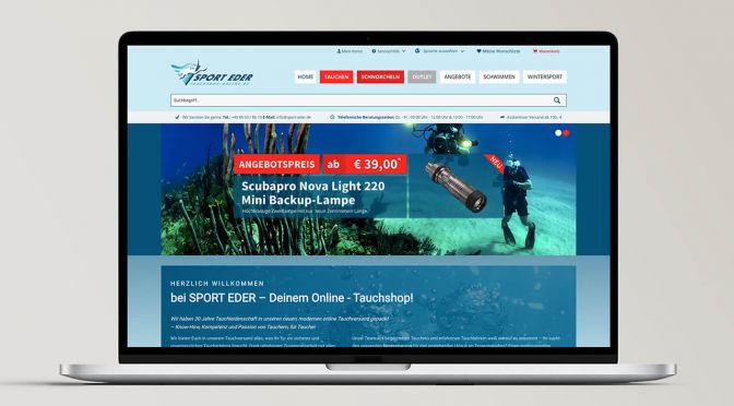 Sport Eder | Responsive Website und Online-Shop