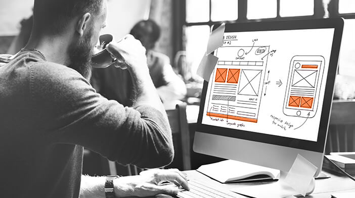 Webdesign Arbeitsplatz
