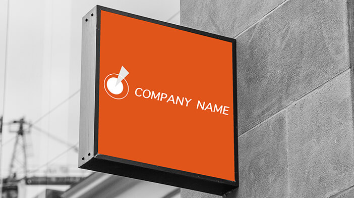 firmenschild mockup