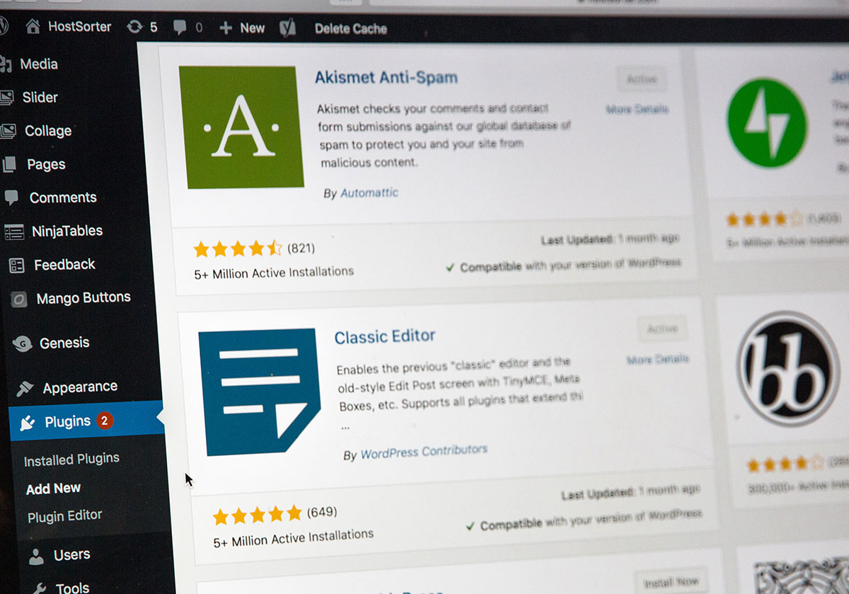 wordpress screenshot