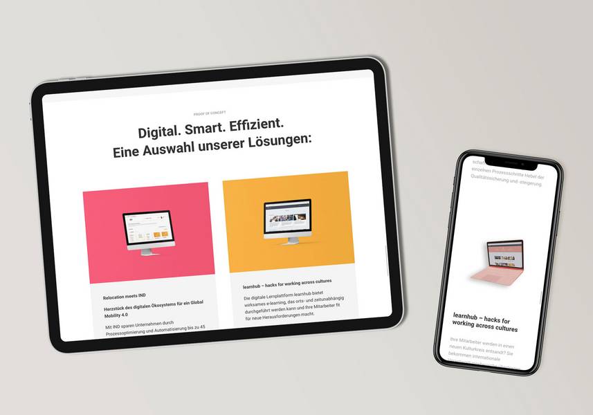 icunet webdesign tablet and mobile mockup