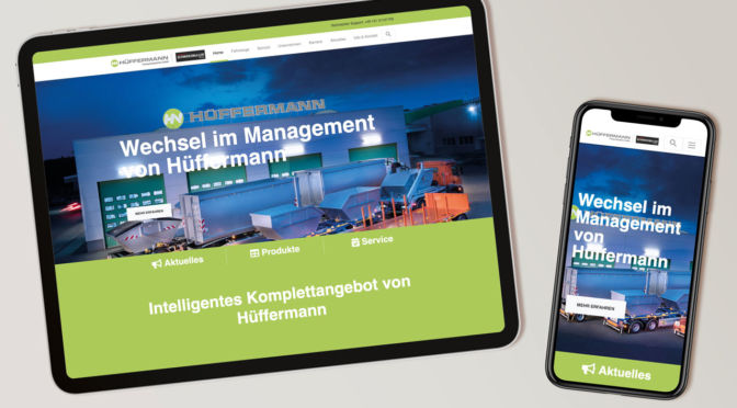 Hüffermann Transportsysteme GmbH | Responsive TYPO3 Webseite