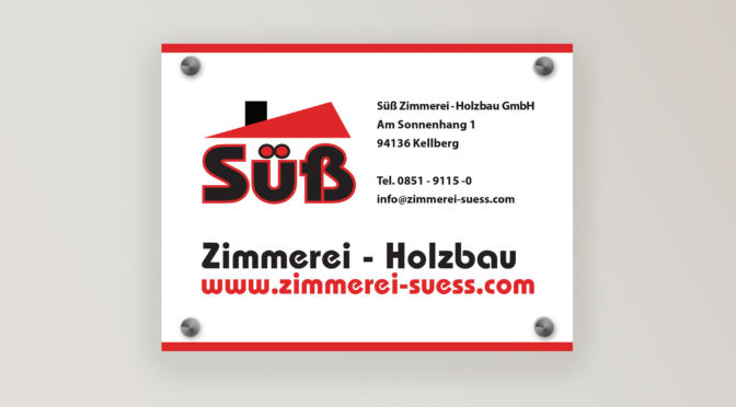 Schreinerei Süß | Firmenschild
