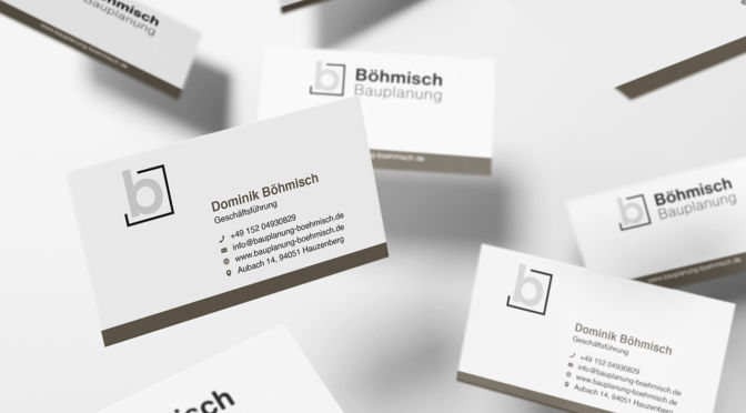 Böhmisch Bauplanung | Geschäftsausstattung