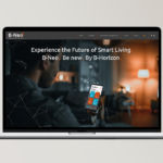 Startseite der B-Neo Website auf einem Laptop-Bildschirm
