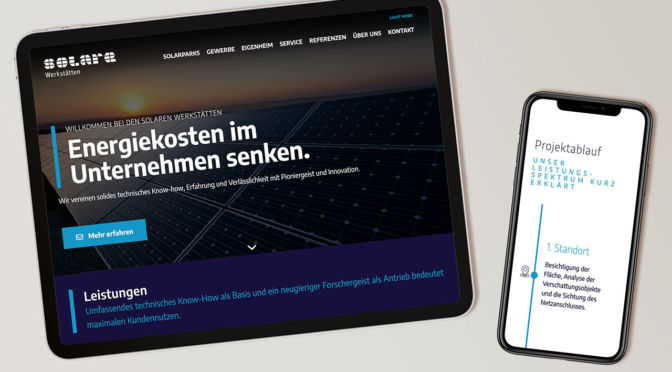 Neue Website für Weber+Wimmer Solare Werkstätten GmbH
