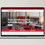 Die Schwarzmüller-Homepage auf einem Laptop-Bildschirm