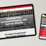 Die Seiten der Schwarzmüller-Website auf einem Tablet und einem Handy