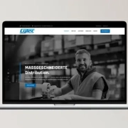 Die Cytec-Seite auf einem Laptop-Bildschirm
