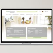 Die Homepage der Dualen Medizin auf einem Laptop-Bildschirm