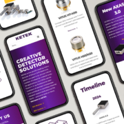 Mobile Version der Website für KETEK