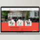 Website für Friseureinrichtungen mit Friseur-, Kosmetik- und Barber-Shop.