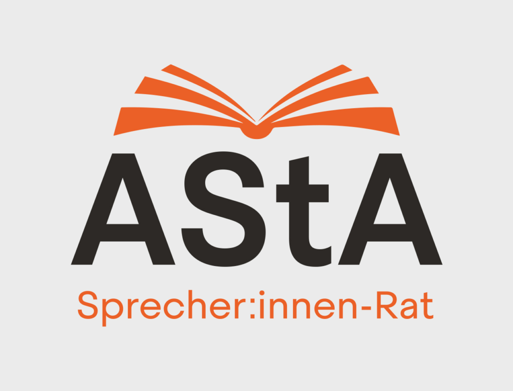 AStA Sprecher:innen-Rat Logo mit offenem Buch.