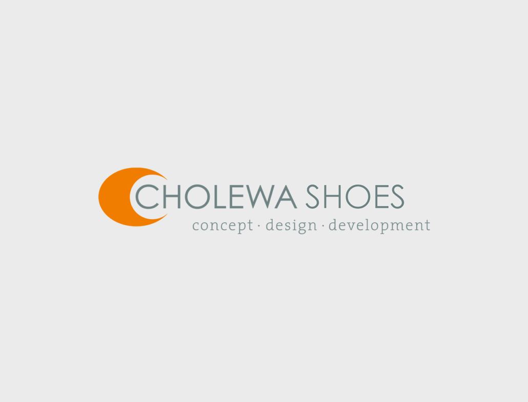 Logo von Cholewa Shoes mit dem Slogan concept · design · development.