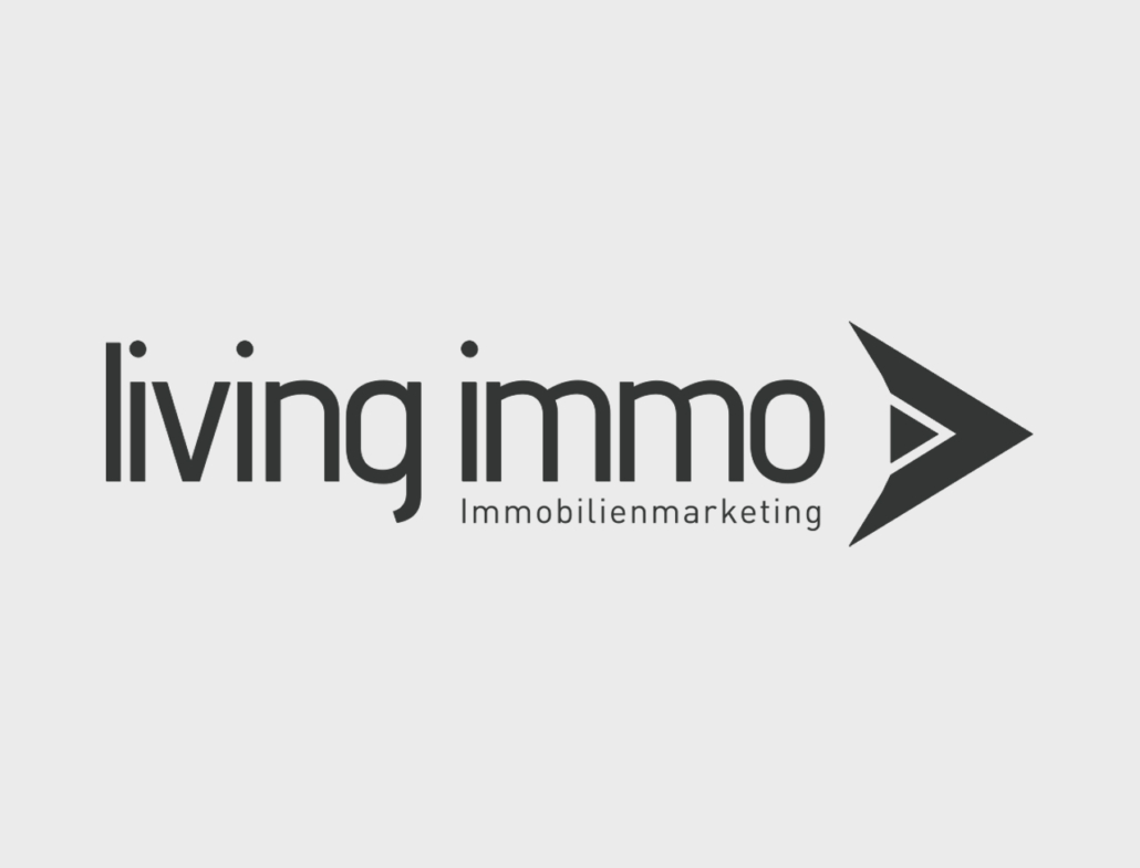 Logo von Living Immo, spezialisiert auf Immobilienmarketing und -dienstleistungen.